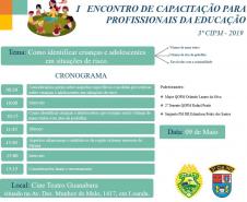  I ENCONTRO DE CAPACITAÇÃO PARA PROFISSIONAIS DA EDUCAÇÃO.