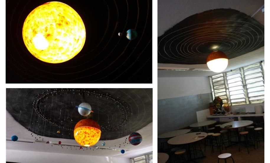 Professores de Ciências da Rede Estadual desenvolvem Sistema Solar Tridimensional com materiais reutilizáveis