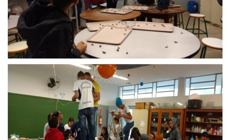 Professores de Ciências da Rede Estadual desenvolvem Sistema Solar Tridimensional com materiais reutilizáveis